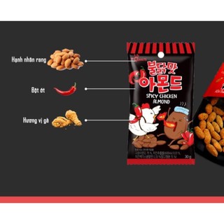 Hạnh nhân vị gà cay Hàn Quốc 30g