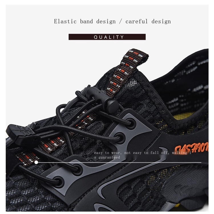 【Hàng Sẵn Sàng】 Giày Lưới Đi Xe Đạp Leo Núi Không Khóa Thoáng Khí Cỡ Lớn Cho Nam