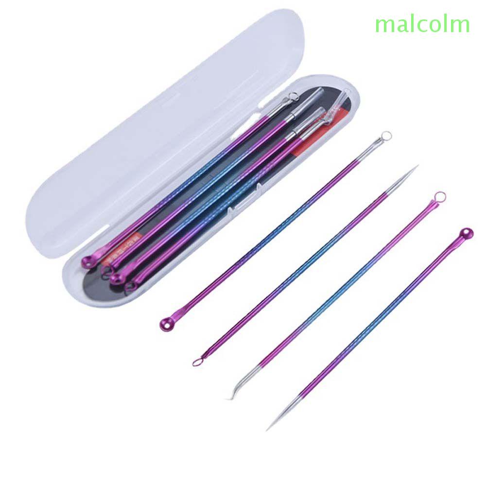 Set 4 Dụng Cụ Nặn Mụn Đầu Đen Làm Đẹp Bằng Thép Không Gỉ
