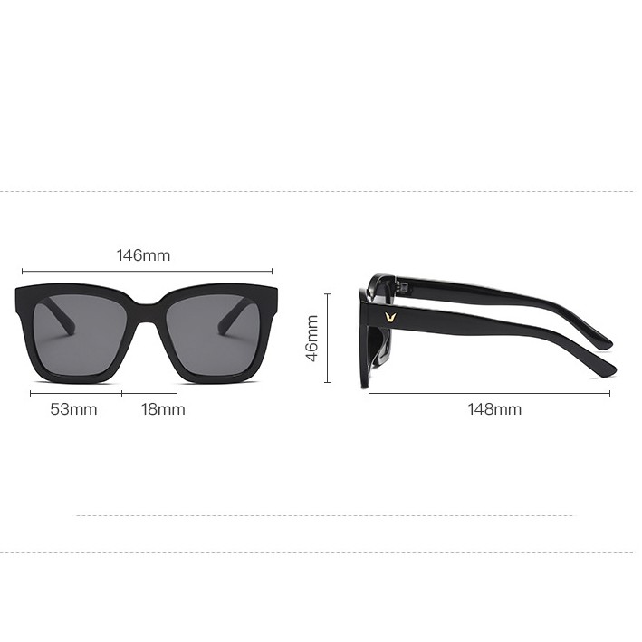 Mắt kính mát nam, kính râm thời trang đen chống tia uv400 K370 thu_sam_shop