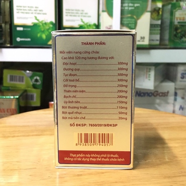 [Hộp 60 Viên] THẤP DIỆU NANG TÂM BÌNH - Hỗ trợ đieu tri phong tê thấp, thấp khớp, đau thần kinh tọa