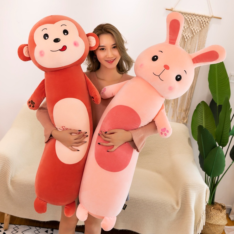 Gối ôm cho bé, gối ôm hình thú đáng yêu 4 size 55cm, 70cm, 90cm, 110cm