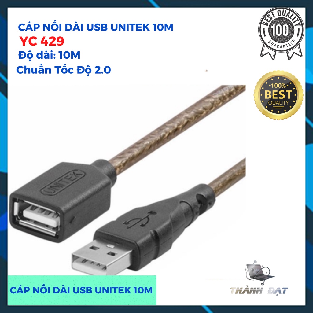 Cáp Nối Dài USB,Cáp USB nối dài Unitek 10m YC429