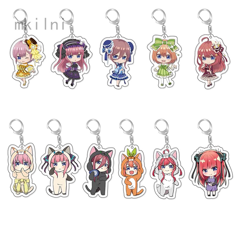 Móc Khóa Hình Nhân Vật Nakano Ichika Nino Miku Yotsuba Itsuki Sisters