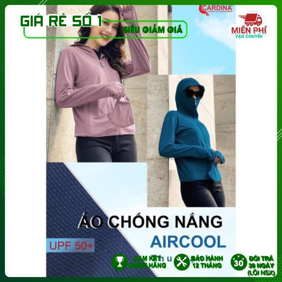 Áo Chống Nắng Nữ Cardina xuất Nhật cực đẹp (Chống tia UV, làm mát, khử mùi hôi)