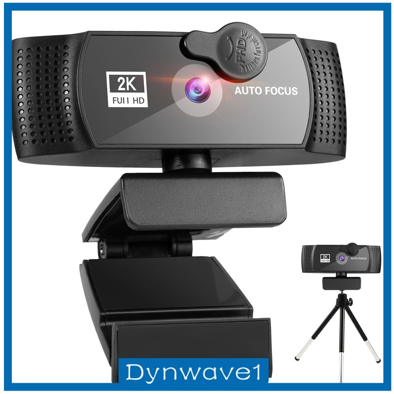 [DYNWAVE1] Webcam 1080p HD w/ Noise-Cancelling Microphone w/ Tripod Plug and Play Streaming Webcam for Gaming Streaming Auto-Focus PC Laptop Desktop