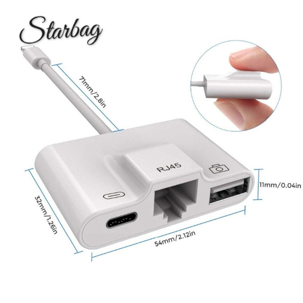 Cáp Chuyển Đổi Rj45 3 Trong 1 Cho Ipad | BigBuy360 - bigbuy360.vn