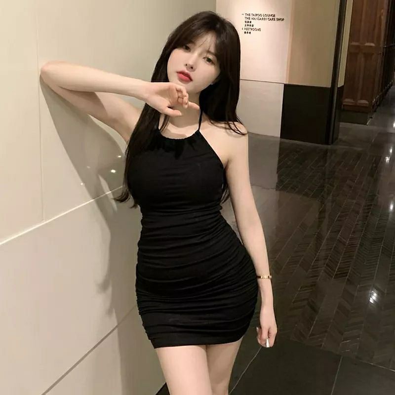 Đầm Hai Dây cổ Yếm Dáng Ôm Thời Trang Mùa Hè Cho Phái Nữ