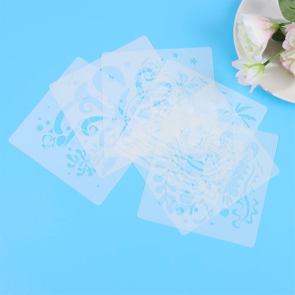 CHOOKEY Bộ 16 Khuôn Tô Màu Hình Động Vật Biển