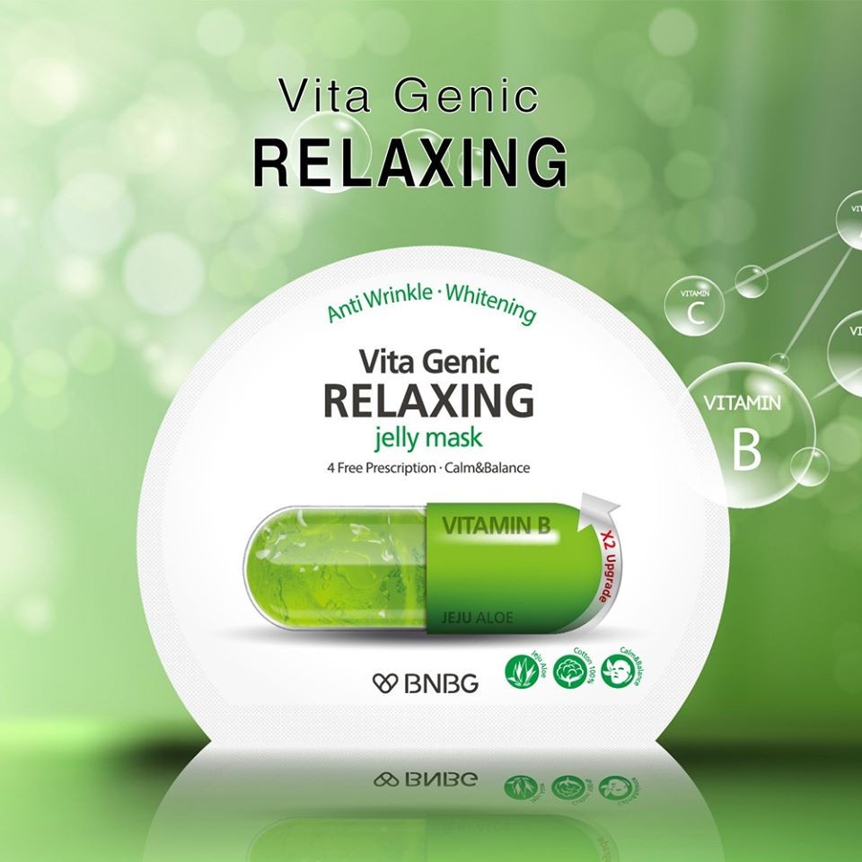 Mặt Nạ BNBG dưỡng da giúp thư giãn và phục hồi Vitamin B Vita Genic Relaxing Jelly Mask 30ml