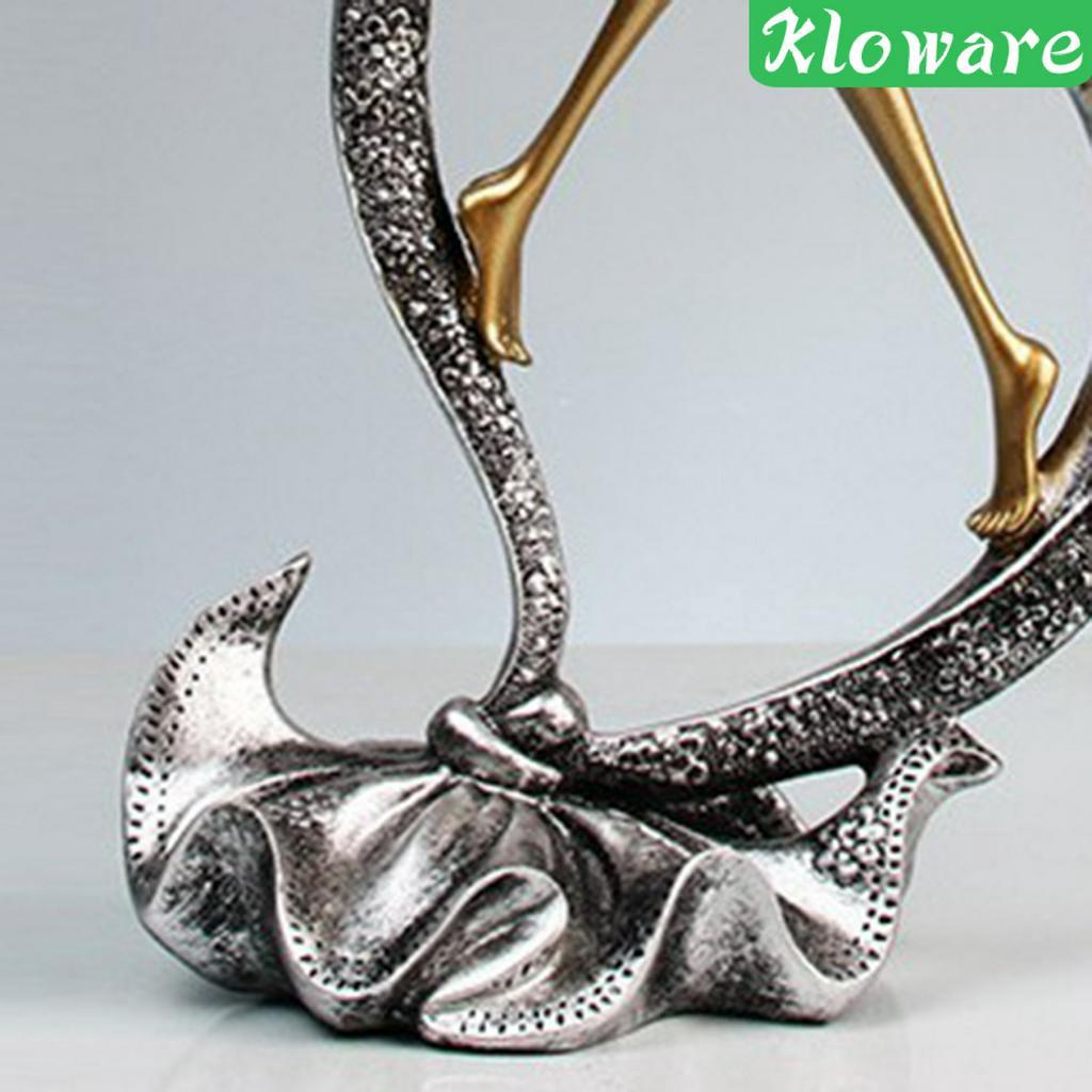 [Kloware] Tượng Cặp Đôi Hôn Nhau Bằng Nhựa Resin Để Bàn Trang Trí