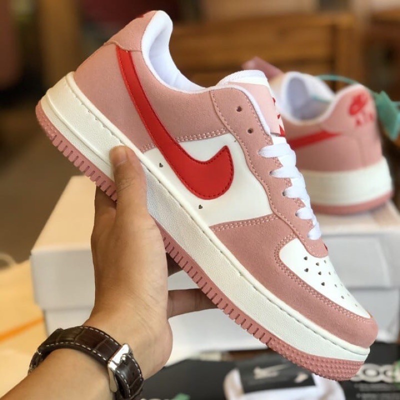 [ Free Ship ] Giày AF1 valentine Hồng 2021 [ air force 1 ] [ Giày thể thao ]