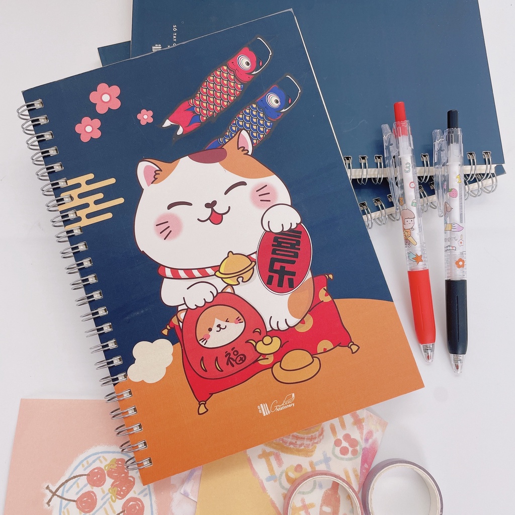Sổ tay mèo thần tài 2 A5 160 trang Guden_Guden Stationery