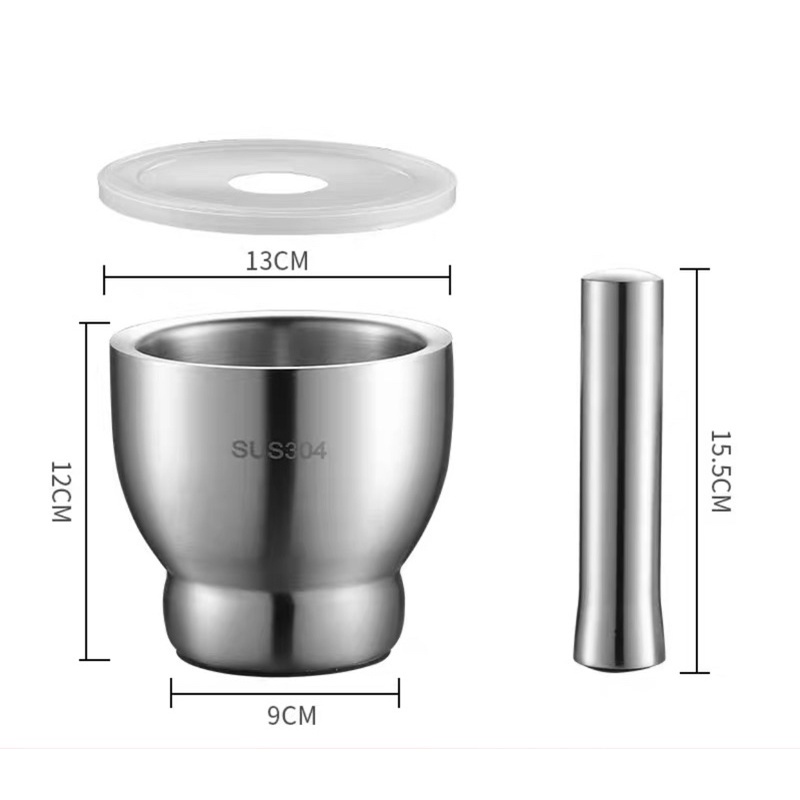 Cối giã đa năng Inox 304 chuẩn