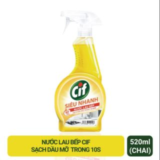Nước lau bếp Cif chai 520ml