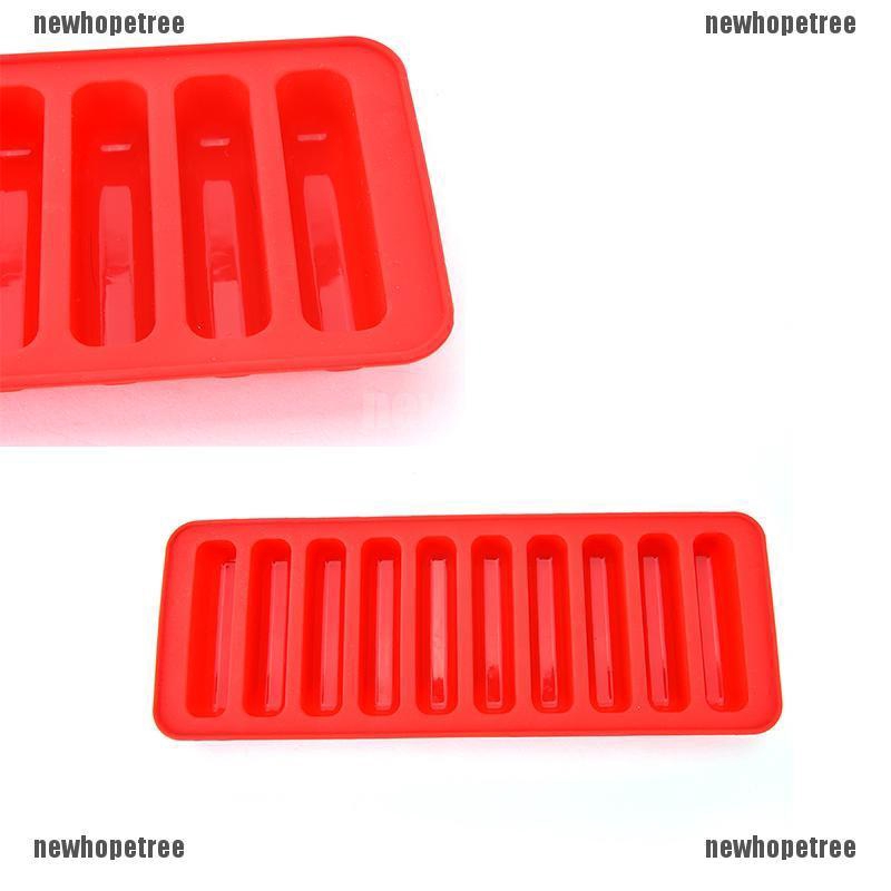 Khuôn silicon làm bánh kẹo nước đá hình thanh ống tiện dụng