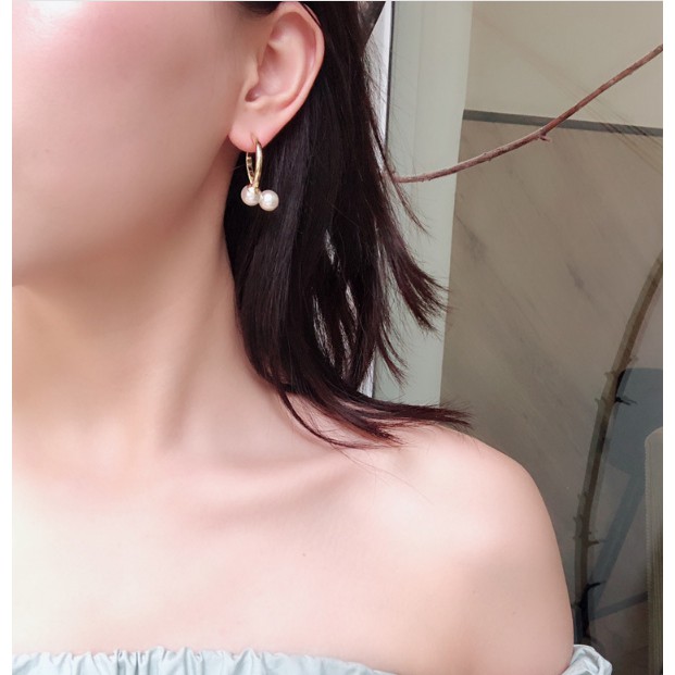 Bông tai Bạc 925 Phong Cách Hàn Quốc - HẠT CHAU PHONG CÁCH ( Cao Cấp )- ẢNH CHỤP THẬT