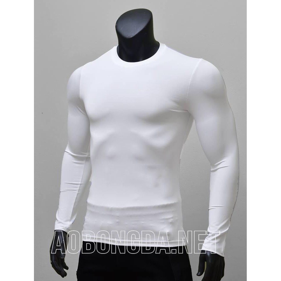 Áo Giữ Nhiệt Đá Bóng Cao Cấp, Áo Body Thể Thao Nam Chất Liệu Vải Thun Co Giãn 4 Chiều