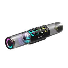 Loa Bluetooth chơi game SOAIY SH19 RGB Máy tính Soundbar 3D Surround Cột không dây Loa siêu trầm Trung tâm âm nhạc Âm th