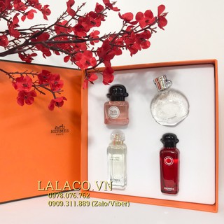 Nước hoa Hermes Women Gift set mini Hermes 4 pc