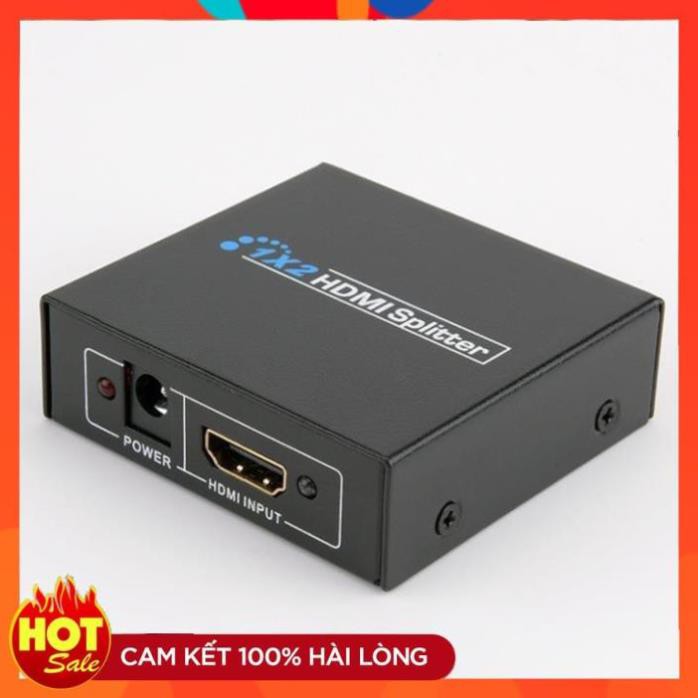 [Chính Hãng] Bộ chia HDMI 1 ra 2 – HDMI Splitter 1x2_Bộ chia HDMI Switch 1 ra 2 Full HD 1080 đen