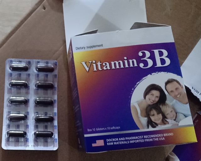 Vitamin 3B Giúp bổ sung và dự phòng thiếu hụt vitamin B1, B6, B12 cho cơ thể hộp 100 viên