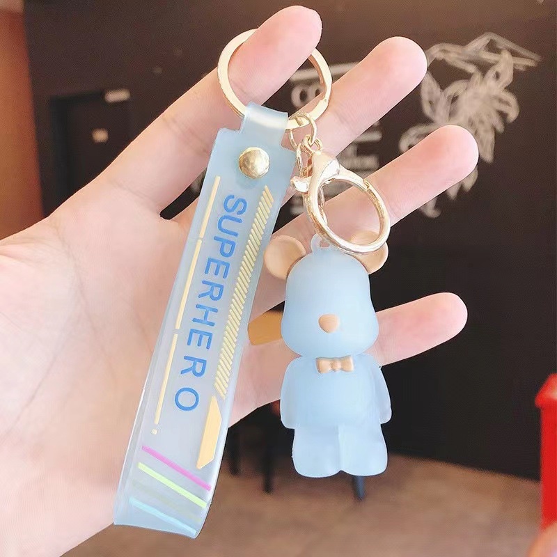 Móc khóa gấu Alec Phụ kiện chìa khóa ô tô, Dây kéo ba lô, Túi đi học hải hà shop