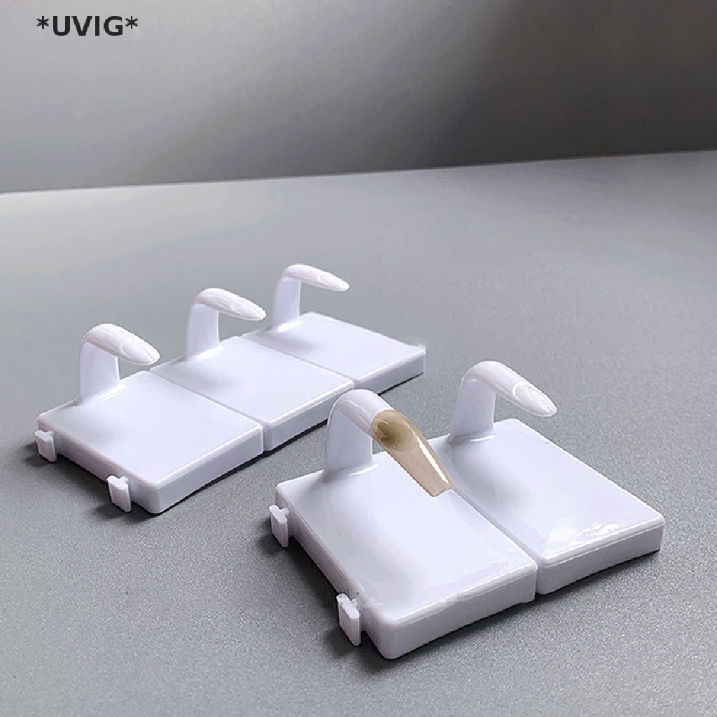[[UVIG]] 5Pcs/set False Finger Nail Model Nail Holder Practice Display Nail Art Tool [Hot Sell]