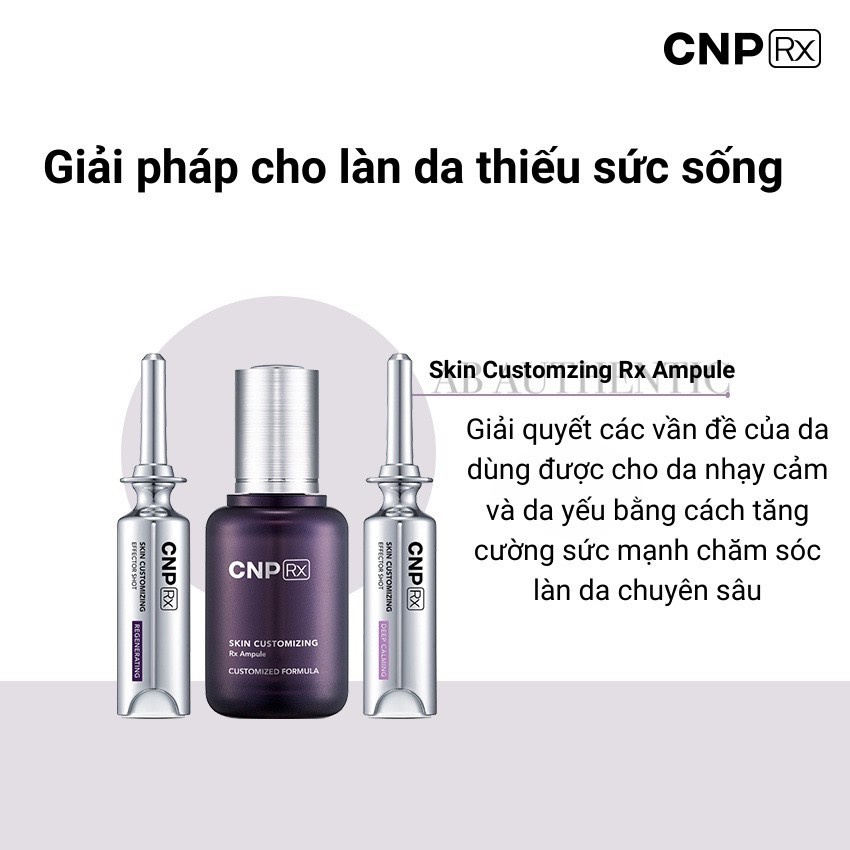 Gói sample tinh chất truyền trắng, hủy nám, nâng cơ trẻ hóa da - CNP Skin Customizing Regenerating Brightening 1ml