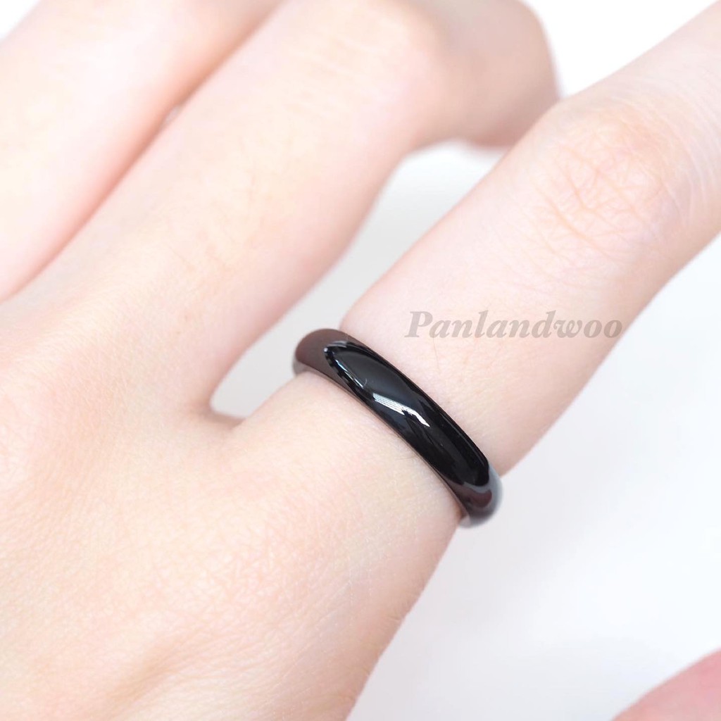 Nhẫn Titanium Đen Chống Gỉ Panlandwoo