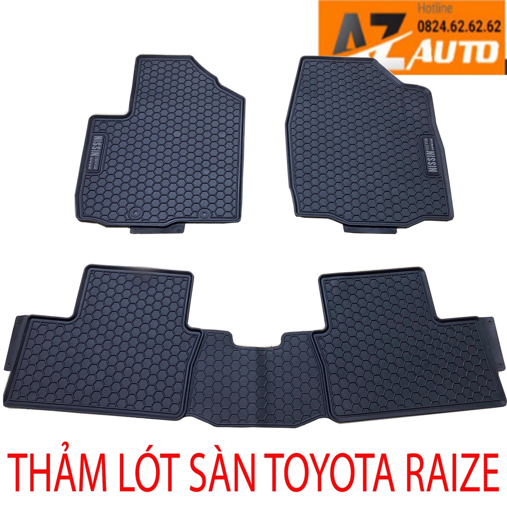 [Mã LIFEAUMAY giảm 10% tối đa 30k đơn 150k] Thảm sàn, Thảm lót sàn xe Toyota RAIZE 2012-2022 cao su đúc không mùi