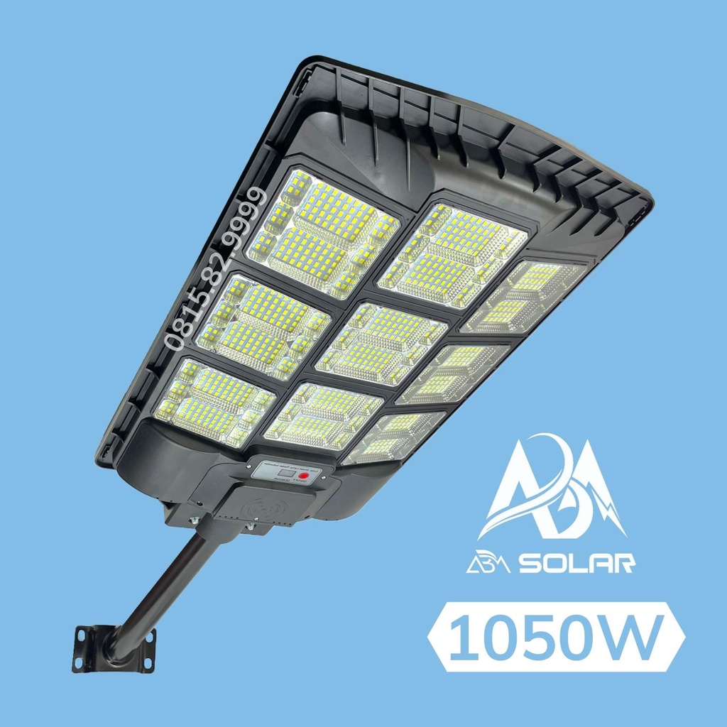 [1050W]Đèn Năng Lượng Mặt Trời, Chiếu Sáng Ngoài SânVườn, Đèn Tấm Pin Liền,Công Suất 700W-1350W- ABM SOLAR