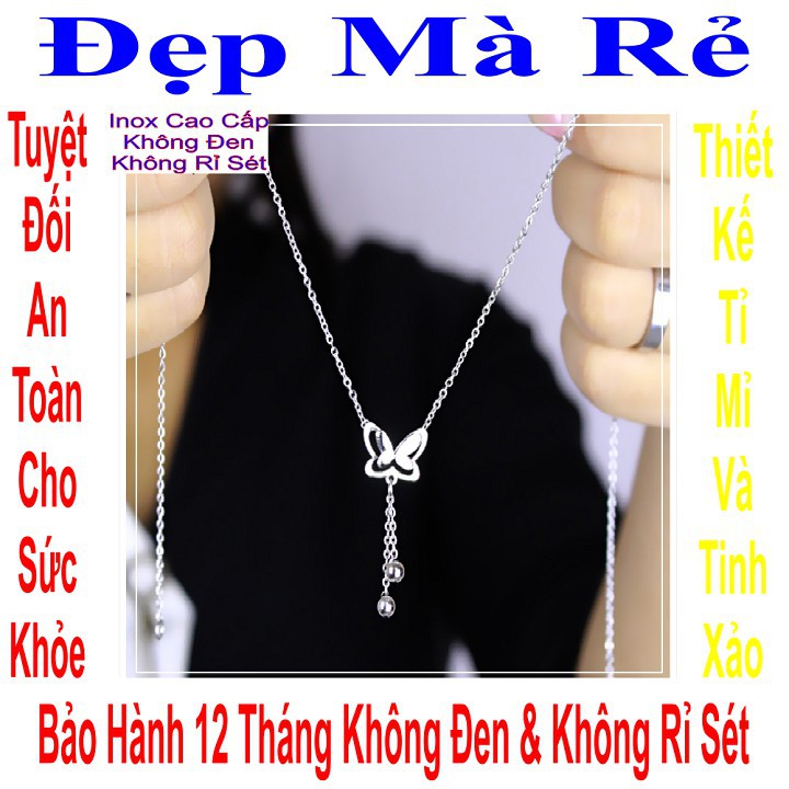 Dây chuyền nữ kiểu con Bướm treo bi - DCNU00261T020039
