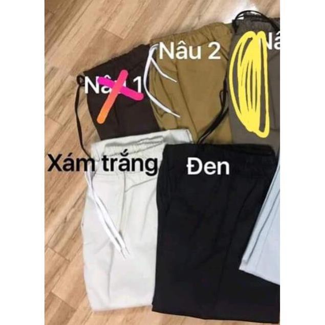 Quần ỐNG SUÔNG KAKI Unisex (nửa lưng thun nửa lưng tây) - ND18 | BigBuy360 - bigbuy360.vn