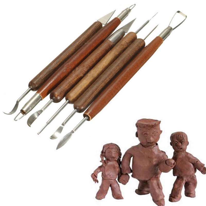 Set 6 dụng cụ điêu khắc tạo hình đất sét