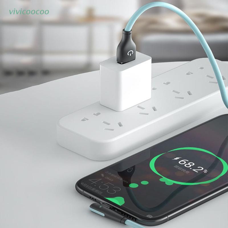 (Hàng Mới Về) Dây Cáp Sạc Nhanh Usb Type C Bằng Silicone An Toàn Dễ Vệ Sinh