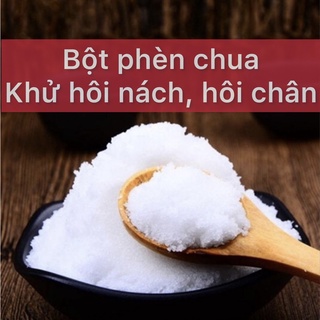 Bột phèn chua chưng cất khử mùi hôi nách, hôi chân hộp 100gr