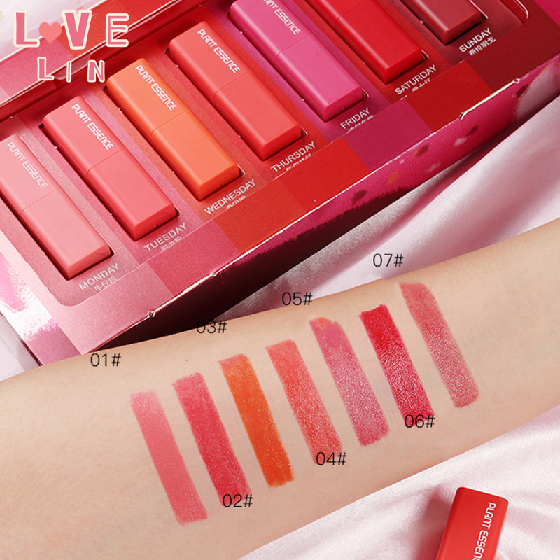 [Hàng mới về] Set 7 son môi mini lâu trôi dùng làm quà tặng Valentine | BigBuy360 - bigbuy360.vn