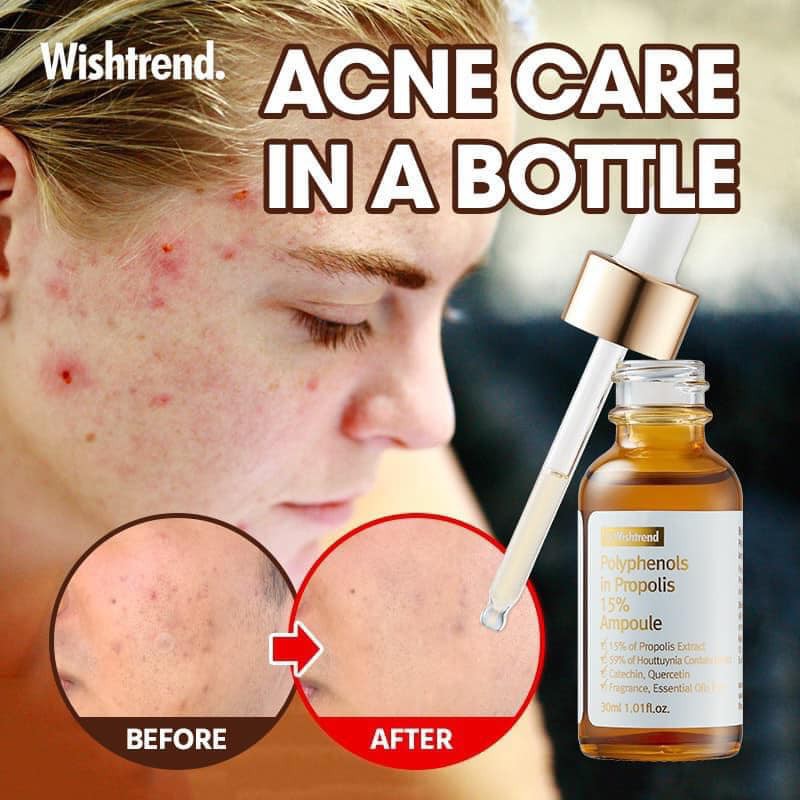 TINH CHẤT PHỤC HỒI NGĂN NGỪA LÃO HÓA BY WISHTREND POLYPHENOLS IN PROPOLIS AMPOULE SERUM 30ML CHÍNH HÃNG