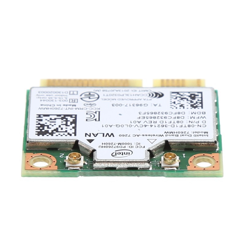 Card Bluetooth 4.0 Mini Pci-E Cho Intel 7260 Ac Dell 7260hmw
