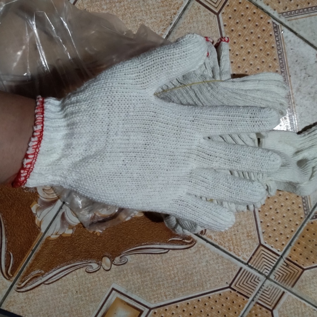 Găng Tay Sợi Lao Động Màu Trắng - Giá rẻ