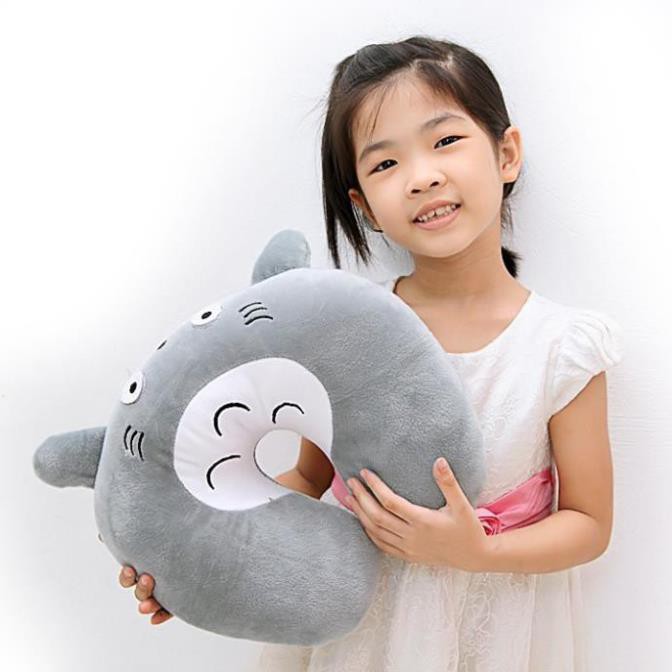 [FREESHIP - HÀNG LOẠI 1] Gối kê cổ gối chữ U Totoro chất liệu vải nhung cao cấp