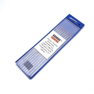 1 hộp kim hàn tig inox sắt đầu đỏ 2.4 *150 zlhc que hàn tig inox điện cực hàn tig