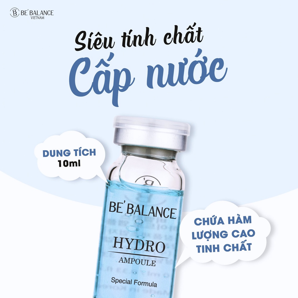 Serum Chuyên Sâu Chăm Sóc Da, Phục Hồi Da Be'Balance Hydro Ampoule (Hộp 5 Ống, 10ml/ ống)