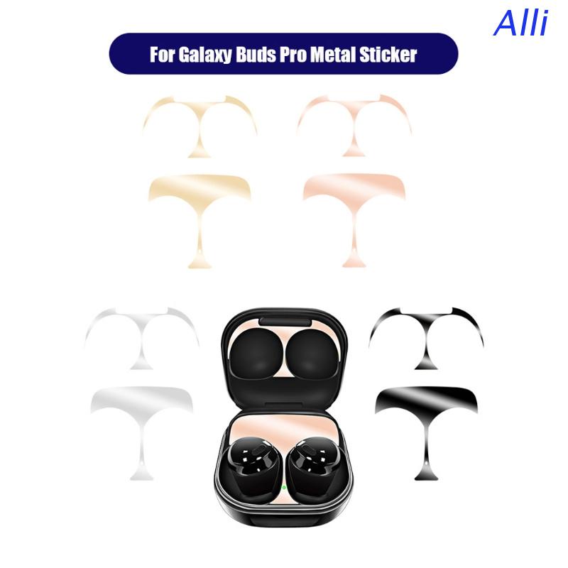 Miếng dán kim loại siêu mỏng chống bụi nhiều màu cho Samsung-Galaxy Buds Pro