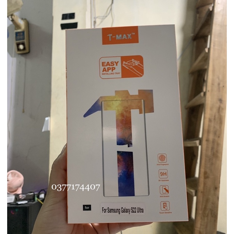 Kính cường lực UV T-Max xịn cho Samsung S23 Ultra, S22Ultra Full màn hình trong suốt cảm ứng Vân tay