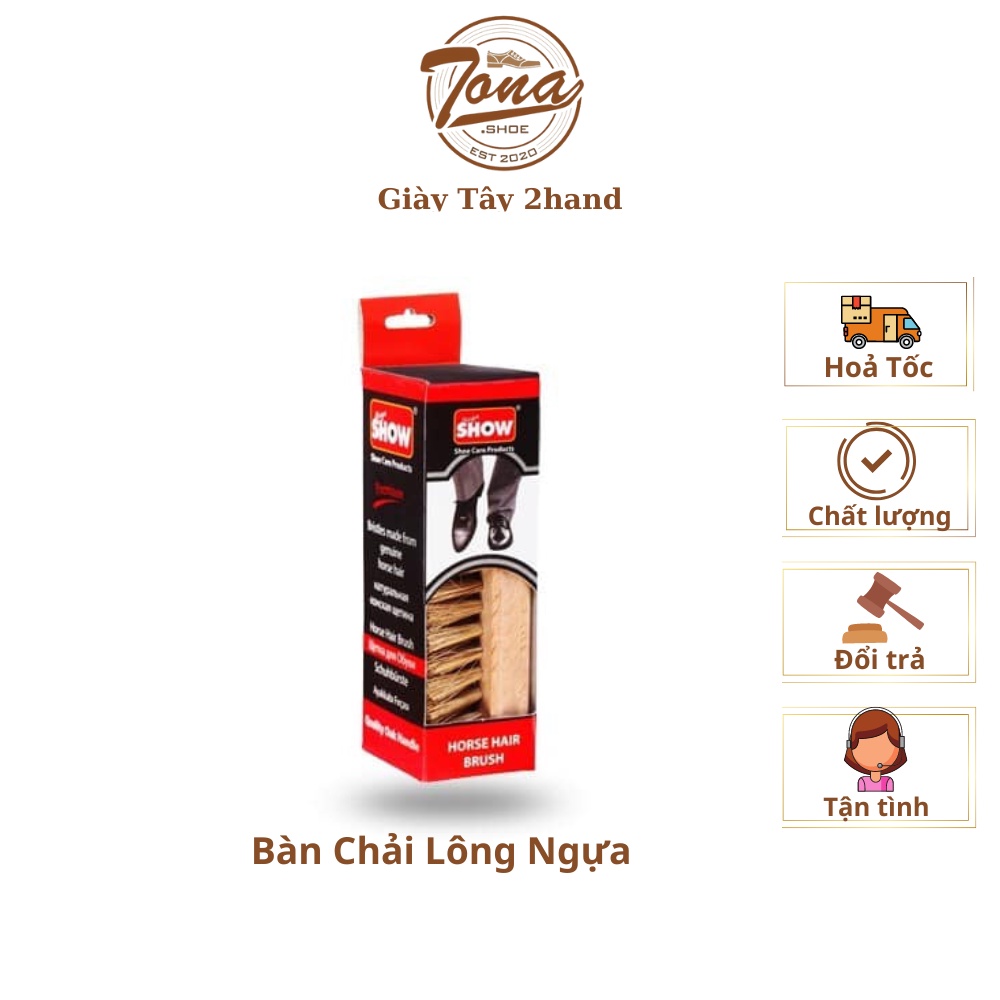 [TonaShoe] Bàn Chải Lông Ngựa Cao Cấp - Thổ Nhỹ Kì