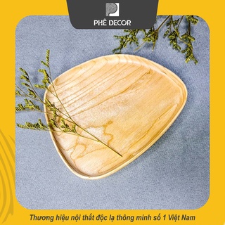 Khay gỗ decor tần bì - bd42 khay gỗ cỡ lớn chữ nhật có tay cầm - phê decor