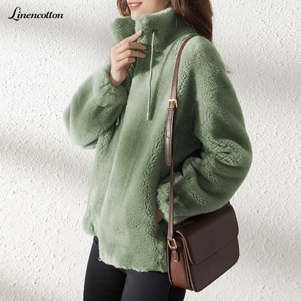 Áo KhoáC VảI Lanh DàI Tay Cho Nữ