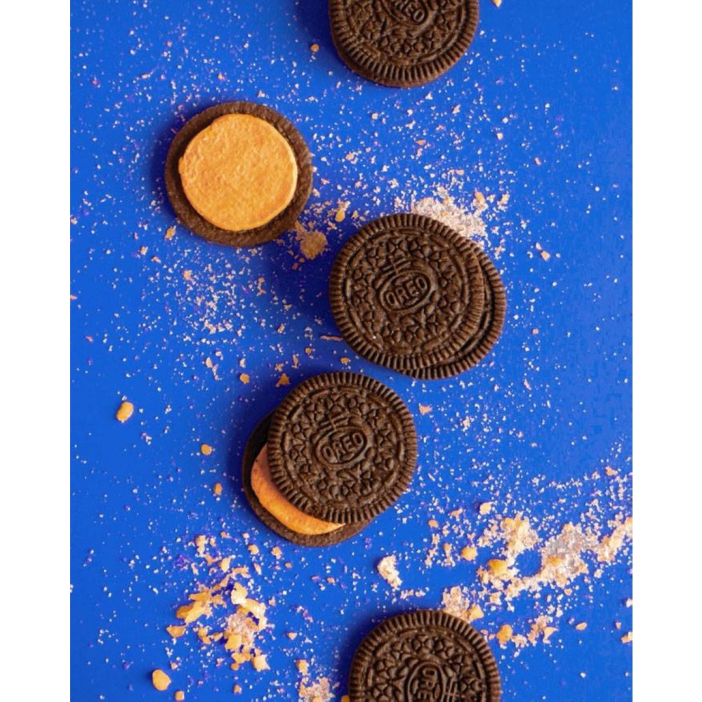 Bánh Quy Sôcôla Oreo Fizzy Kem và Kẹo Vị Cam (Cây 123.5g)
